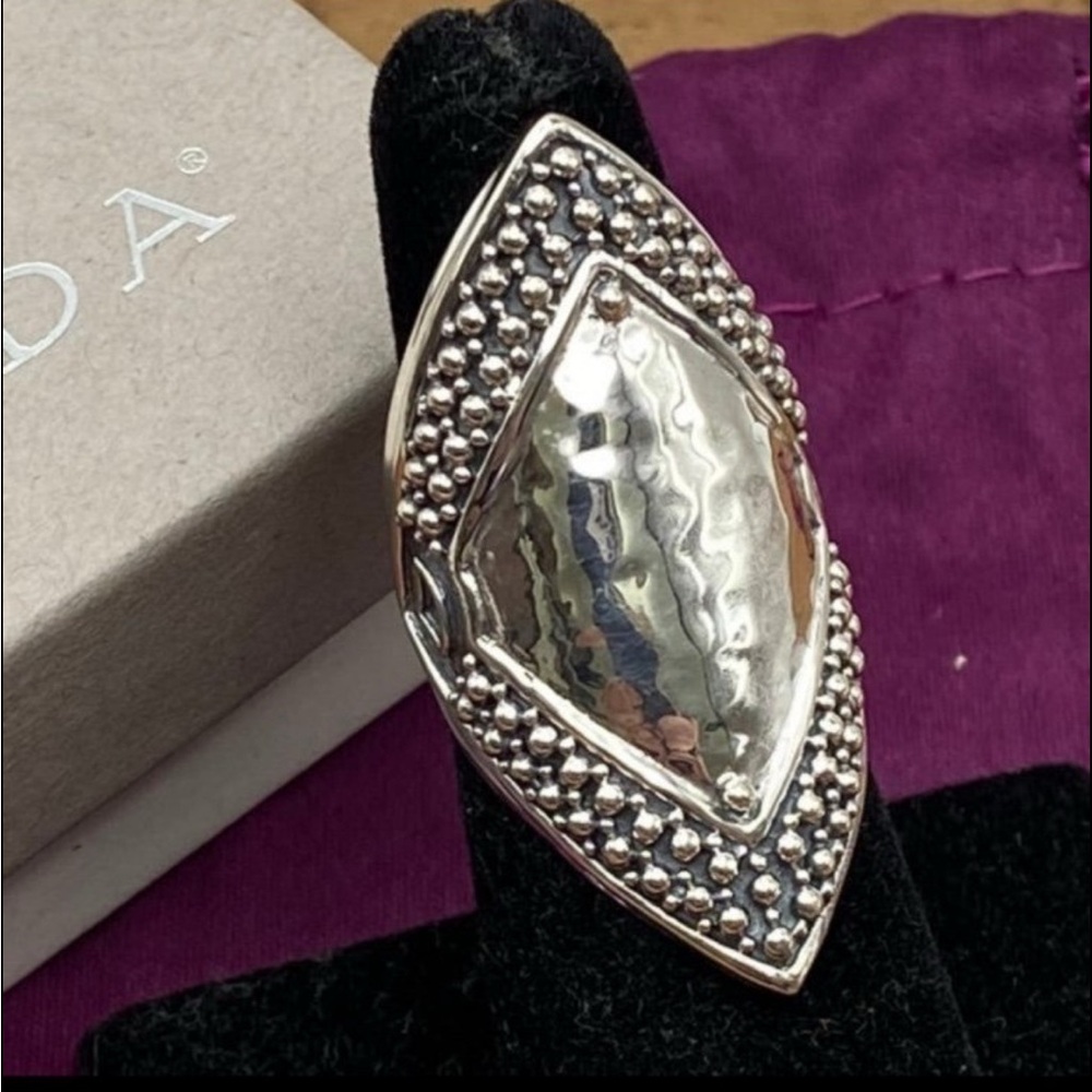 Silpada Sterling Silver ‘Sheild’ Statement Ring R… - image 1